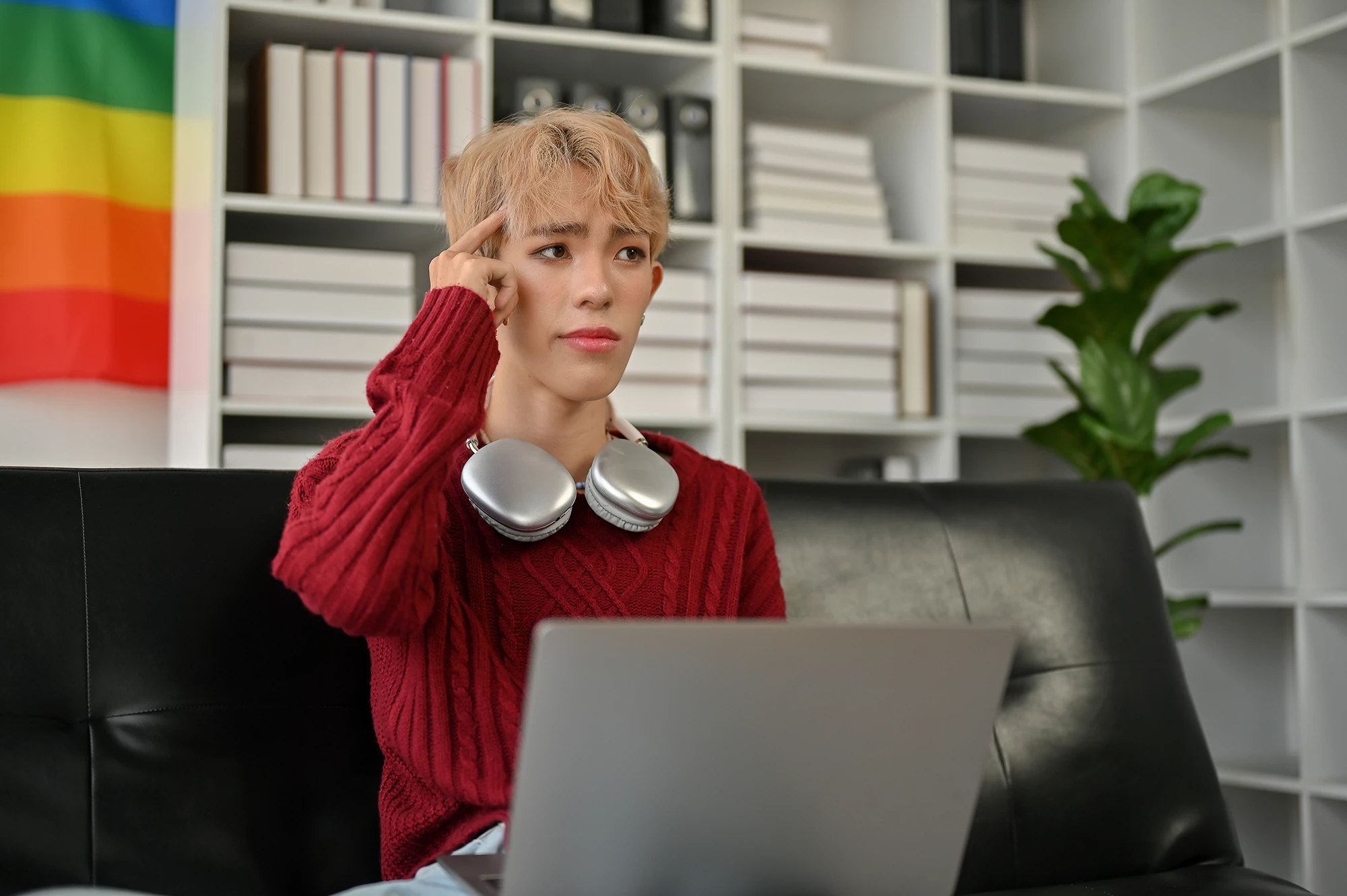 LGBTQIA worker in office suffering discrimination