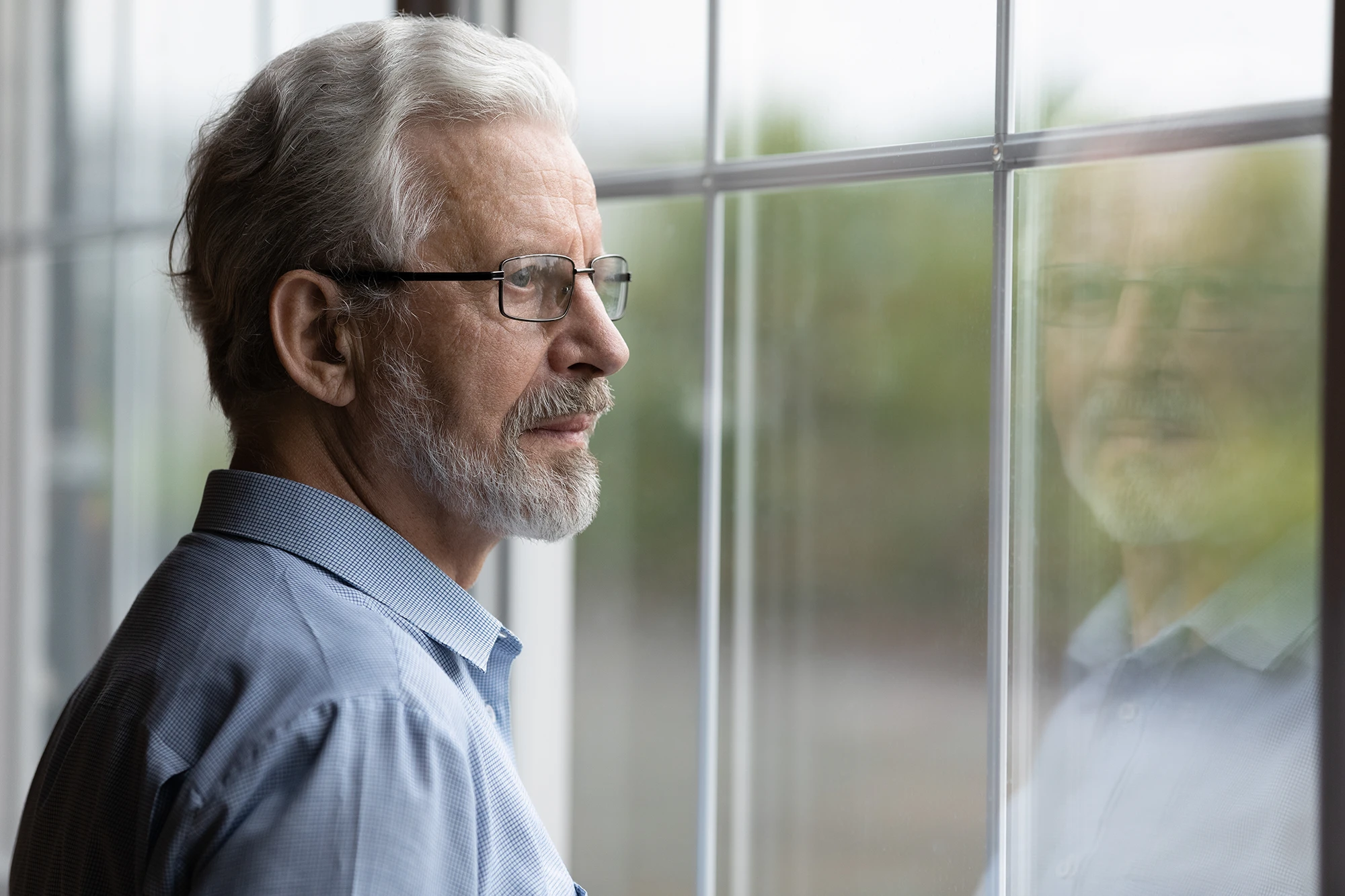 older senior man looking for legal help with age discrimination
